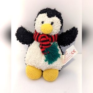 Russ Plush Home Buddies Penguin Bean Bag Terry Cloth Stuffed Animal Toy Mini